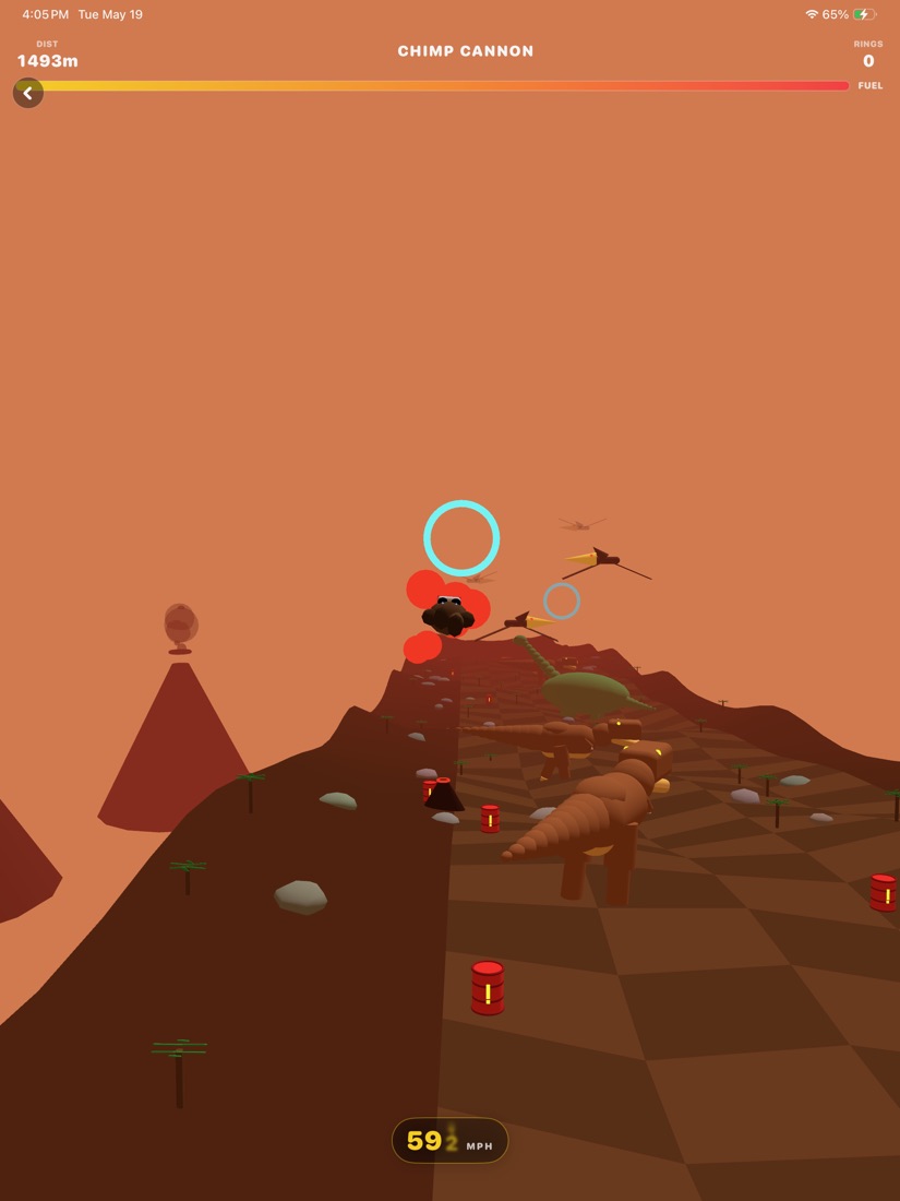Chimp Cannon desert level
